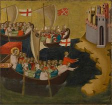 Arrival of Saint Ursula at Cologne, about 1333. Creator: Bernardo Daddi