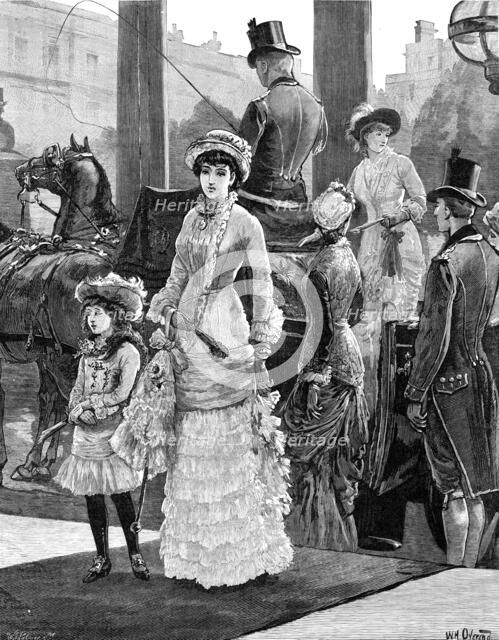 Arrivals for the Royal Garden Party at Marlborough House, 1881. Creator: William James Palmer.