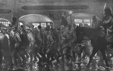'Arrivee a remiremont des prisonniers de l'Hartmannswillerkopf, le soir du 24 decembre 1915. Creator: Georges Bertin Scott