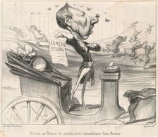 Arrivée en Alsace du commissaire ..., 19th century. Creator: Honore Daumier