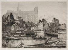 Arrivées des Légumes-Amiens, 1907. Creator: Auguste Louis Lepère (French, 1849-1918)