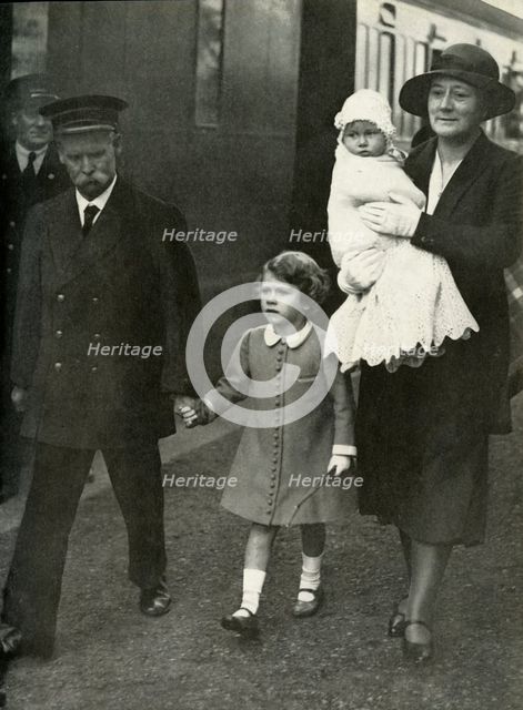 'Arriving at Glamis with Her New Sister - August, 1931', 1947. Creator: Unknown.