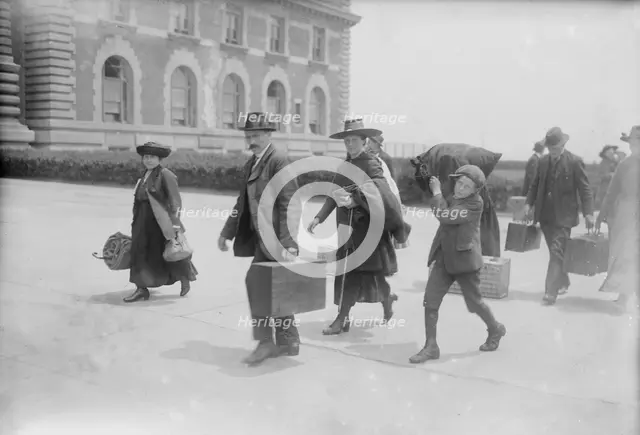 Arriving at Ellis Island, between c1915 and c1920. Creator: Bain News Service.