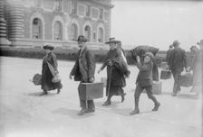 Arriving at Ellis Island, between c1915 and c1920. Creator: Bain News Service