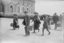 Arriving at Ellis Island, between c1915 and c1920. Creator: Bain News Service