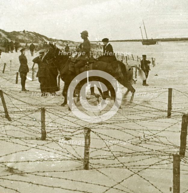 Arriving at La Panne, Flanders, Belgium, c1914-c1918. Artist: Unknown.