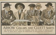 Arrow collars and Cluett shirts, c1895 - 1917. Creator: Unknown
