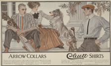 Arrow collars. Cluett shirts., c1895 - 1917. Creator: Unknown