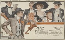 Arrow collars, Cluett shirts, c1909-09-25. Creator: Unknown