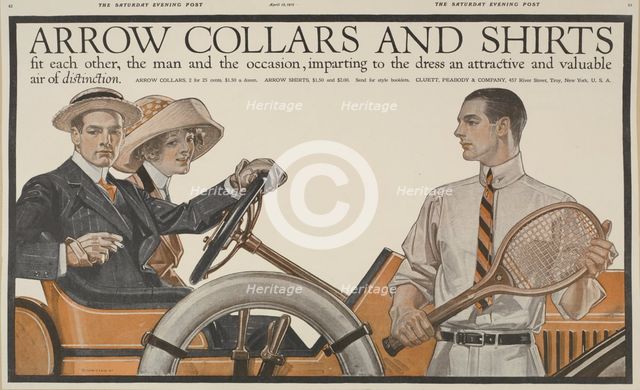 Arrow collars & shirts, c1912-04-13. Creator: Unknown.