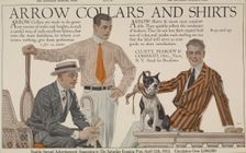 Arrow collars & shirts. Saturday evening post, April 12, 1913., c1913. Creator: Unknown