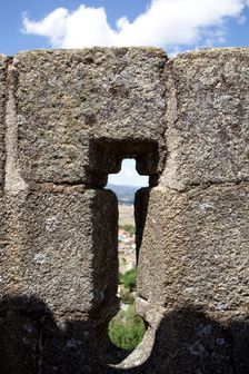 Arrow slit, Braganca Castle, Portugal, 2009. Creator: Samuel Magal