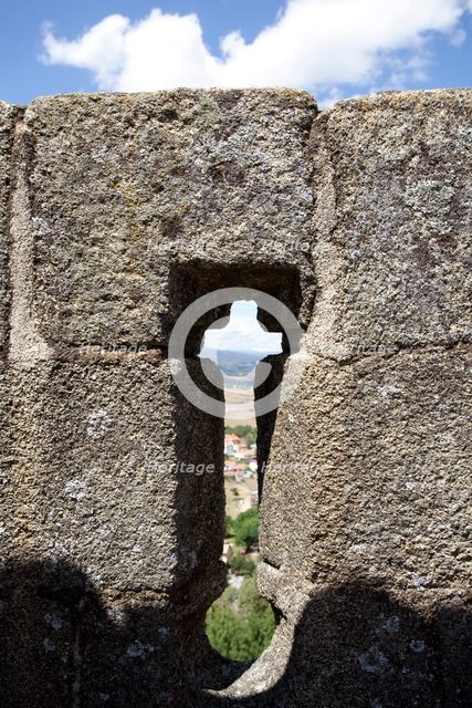 Arrow slit, Braganca Castle, Portugal, 2009. Creator: Samuel Magal.
