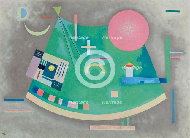 Arrow to the circle (Pfeil zum Kreis), 1930. Creator: Kandinsky, Wassily Vasilyevich (1866-1944).