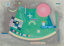 Arrow to the circle (Pfeil zum Kreis), 1930. Creator: Kandinsky, Wassily Vasilyevich (1866-1944)