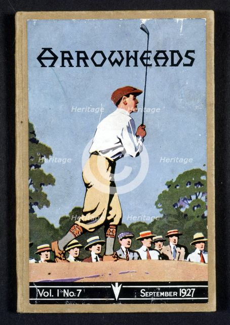 "Arrowheads", magazine cover, Sandwich, 1927. Creator: Unknown.