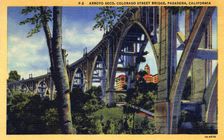Arroyo Seco and the Colorado Street Bridge, Pasadena, California, USA, 1931