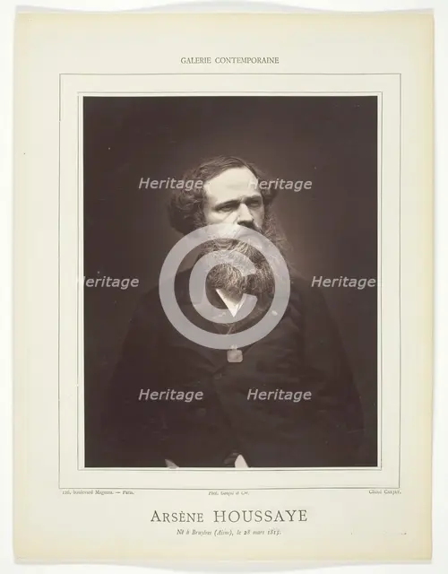 Arsène Houssaye, c. 1876. Creator: Etienne Carjat.