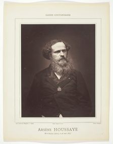 Arsène Houssaye, c. 1876. Creator: Etienne Carjat