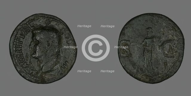 As (Coin) Portraying Agrippa, 14-37 or 37-41?. Creator: Unknown.