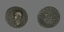 As (Coin) Portraying Drusus, 21-22. Creator: Unknown