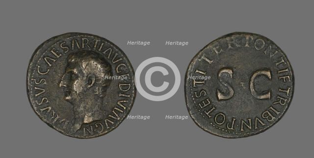As (Coin) Portraying Drusus, 21-22. Creator: Unknown.