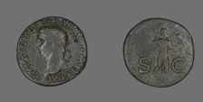 As (Coin) Portraying Emperor Claudius, 41-50. Creator: Unknown