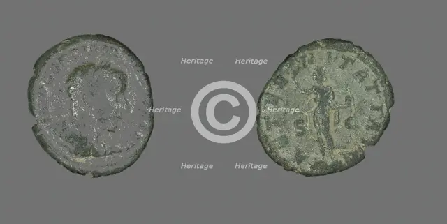 As (Coin) Portraying Emperor Gordian III, 241-243. Creator: Unknown.