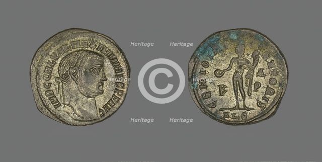 As (Coin) Portraying Emperor Galerius, 305-311. Creator: Unknown.