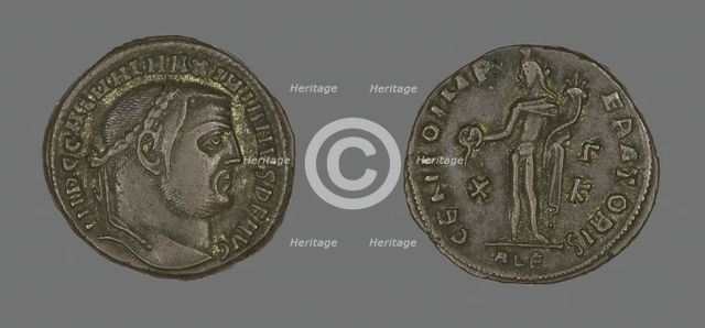 As (Coin) Portraying Emperor Galerius, 308-310. Creator: Unknown.