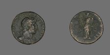 As (Coin) Portraying Emperor Hadrian, 119-125. Creator: Unknown