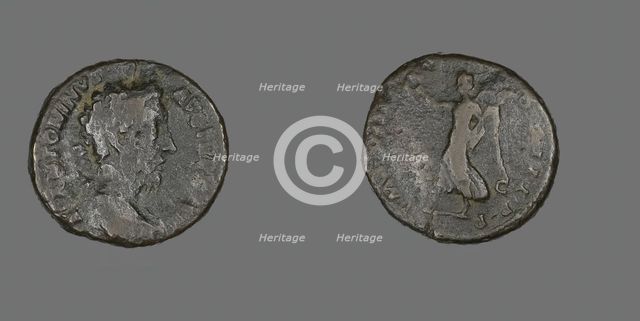 As (Coin) Portraying Emperor Marcus Aurelius, December 177-December 178. Creator: Unknown.