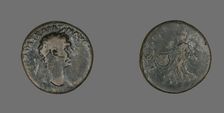 As (Coin) Portraying Emperor Trajan, 98-100. Creator: Unknown