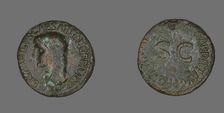 As (Coin) Portraying Germanicus, 39-41. Creator: Unknown