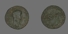 As (Coin) Portraying Germanicus, 50-54. Creator: Unknown