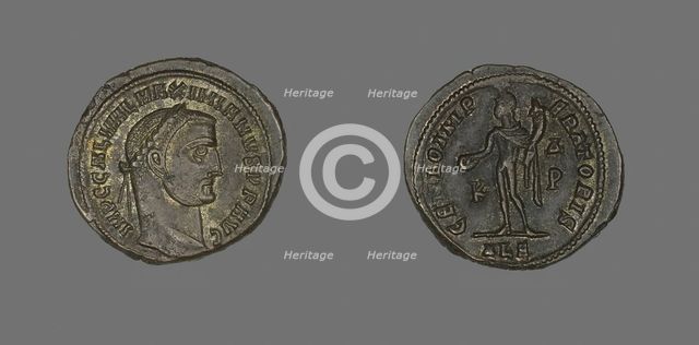 As (Coin) Potraying Emperor Galerius, 309-311. Creator: Unknown.