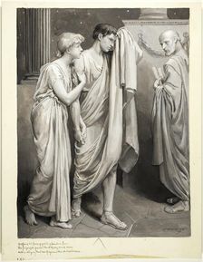 As One Came Near with Curl'd Gray Beard, Sharp Eyes, and Smooth Bald Crown, 1885. Creator: Will H. Low