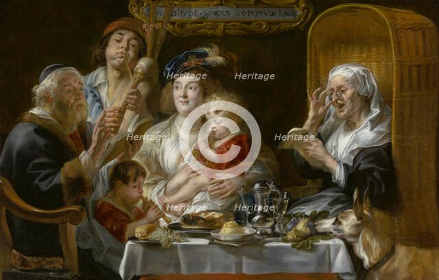 As the Old Sang, So Pipe the Young, 1638. Creator: Jacob Jordaens I.