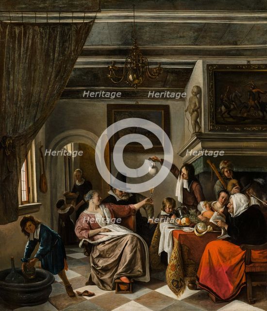 As the Old Sing, So Pipe the Young, 1662. Creator: Steen, Jan Havicksz (1626-1679).