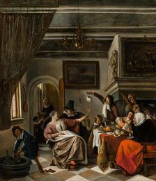 As the Old Sing, So Pipe the Young, 1662. Creator: Steen, Jan Havicksz (1626-1679)