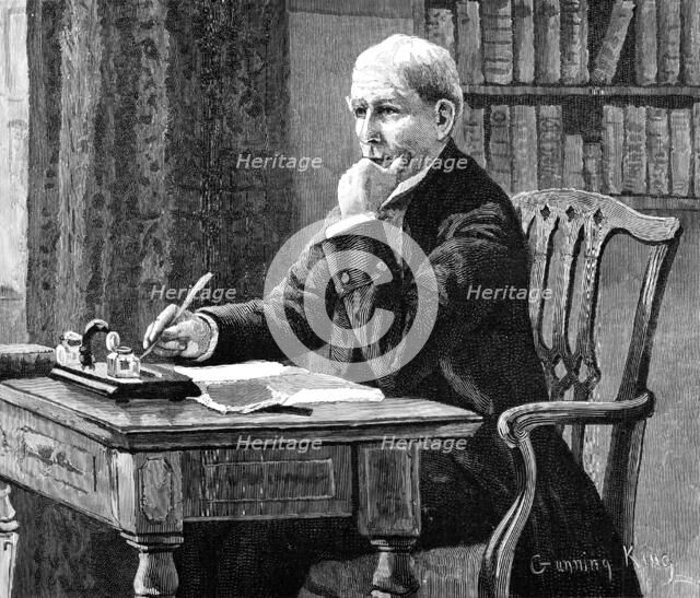 As the Canon sat alone in his college rooms...he thinks of these things, 1883. Creator: R. Taylor.