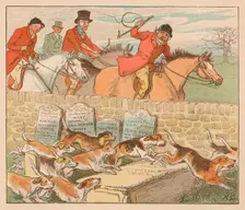 As the hounds come into view c1883. Creator: Randolph Caldecott