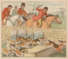 As the hounds come into view c1883. Creator: Randolph Caldecott