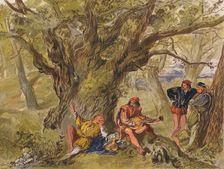 As You Like It: Act II, Scene V. Under the Greenwood Tree, sung by Amiens, c1875. Artist: Sir John Gilbert