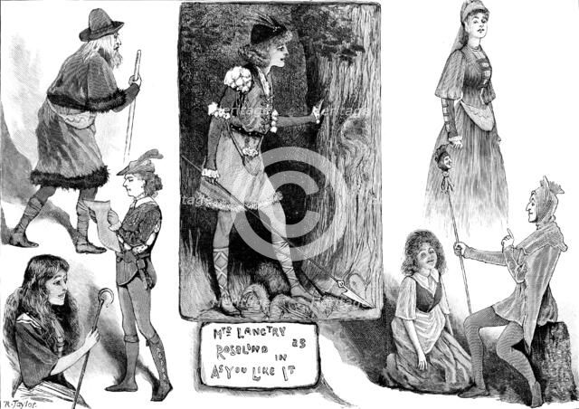 "As You Like It," at the St. James’s Theatre, 1890. Creator: R. Taylor.