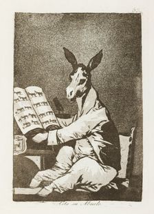 Asta su Abuelo.; Los Caprichos, pl.39, 1799. Creator: Francisco Goya