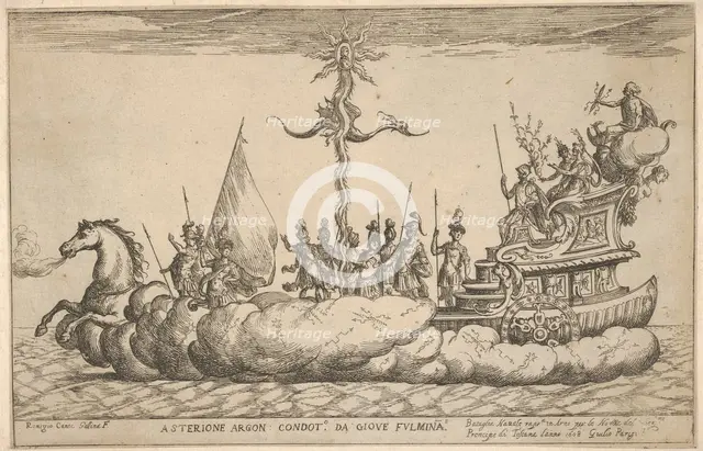 Asterion, from the series 'Vessels of the Argonauts' for the wedding celebration of Cosimo..., 1608. Creator: Remigio Cantagallina.