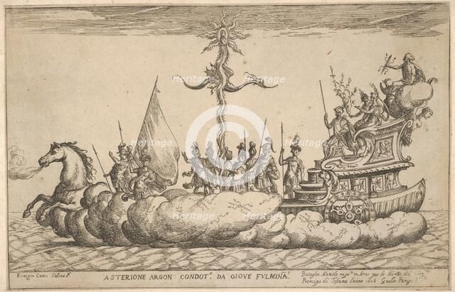 Asterion, from the series 'Vessels of the Argonauts' for the wedding celebration of Cosimo..., 1608. Creator: Remigio Cantagallina.