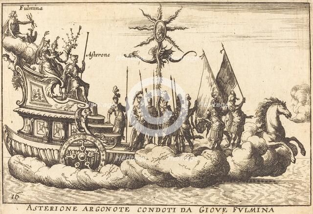 Asterione Argonote condoti da Giove Fulmina. Creator: Balthasar Moncornet.