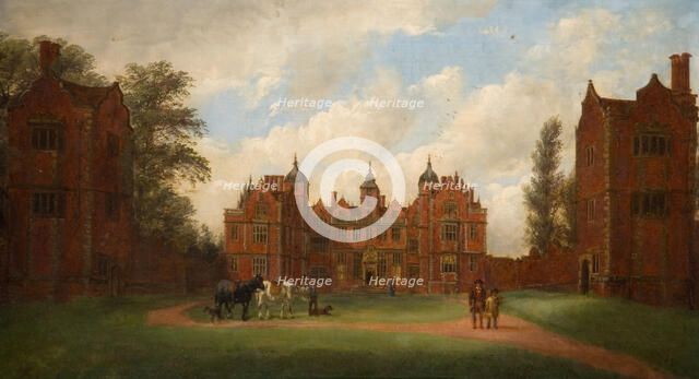 Aston Hall The East Front, 1854. Creator: John Joseph Hughes.
